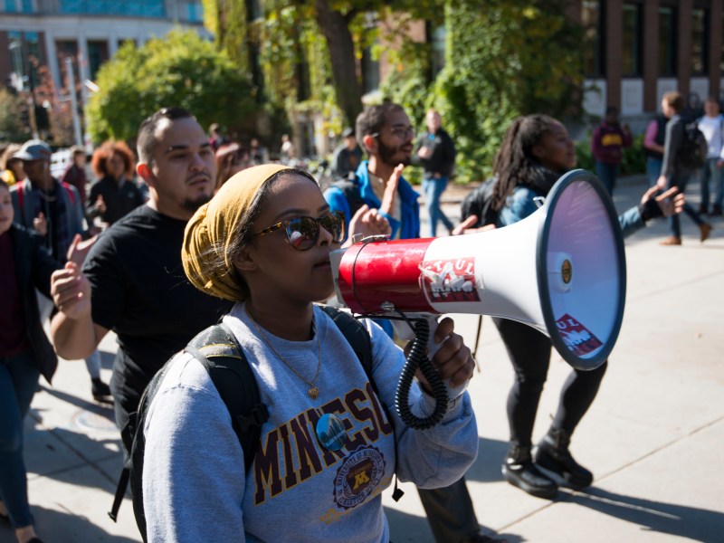 college campus protest