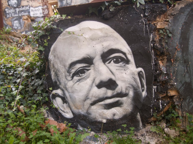 Jeff Bezos painting
