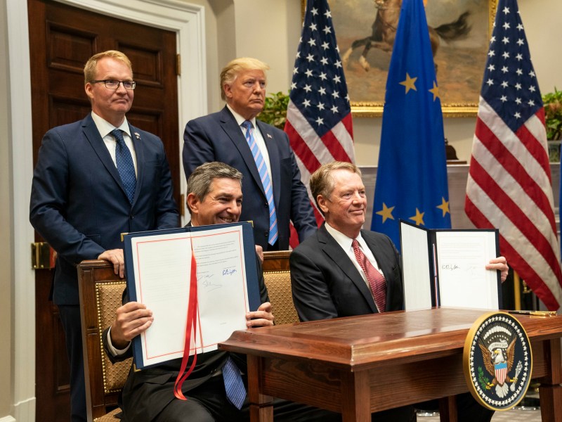 Trump and EU Leaders