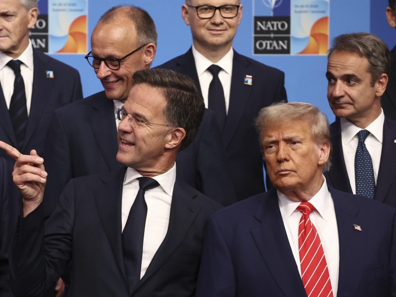 Europeans put on smiles at NATO summit to keep Donald Trump happy and in the alliance.