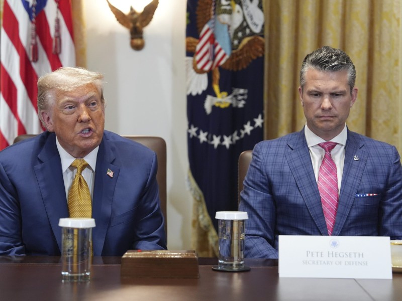President Trump seems to have made a shift on Ukraine, criticizing Russia and okaying arms sales to Ukraine that the Defense Department had stopped. That's why there's a picture of Trump and Defense Secretary Pete Hegseth looking uncomfortable.