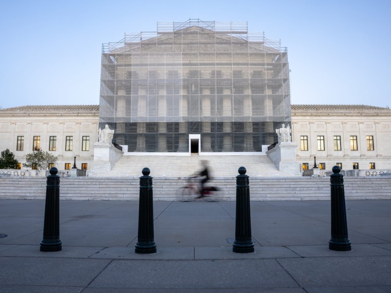 Here, The U.S. Supreme Court building is seen in Washington, D.C., Oct. 17, 2025.