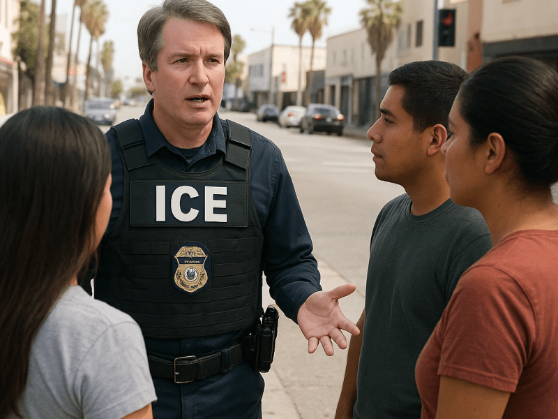 With Brett Kavanaugh's Blessing, ICE Agents May Stop Angelenos Near Car Washes, Lawns, and Home Depots to Politely Ask if They’d Like to Be Detained.